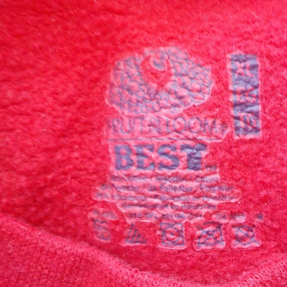 Red Size Sweatshirt (Unisex) - Picture 5 of 5